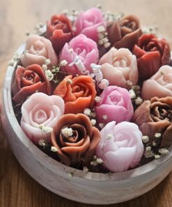 Dekoratif Mum Aranjmanı 21 cm